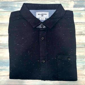 Billabong long-sleeve, button down, black, XL